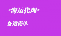 備運(yùn)提單 備運(yùn)提單