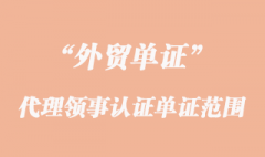 代理領事認證的單證范圍要求