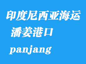 印度尼西亞海運港口:潘姜(panjang)港口